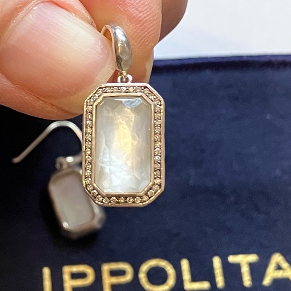 IPPOLITA Diamond/Mother-of-Pearl and Sterling Silver Earrings - Picture 3 of 7
